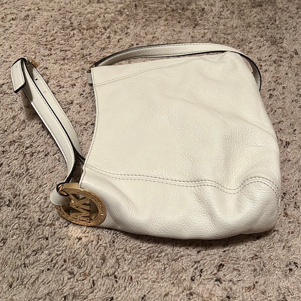 Genuine Michael Kors Crossbody Purse in Winter White.